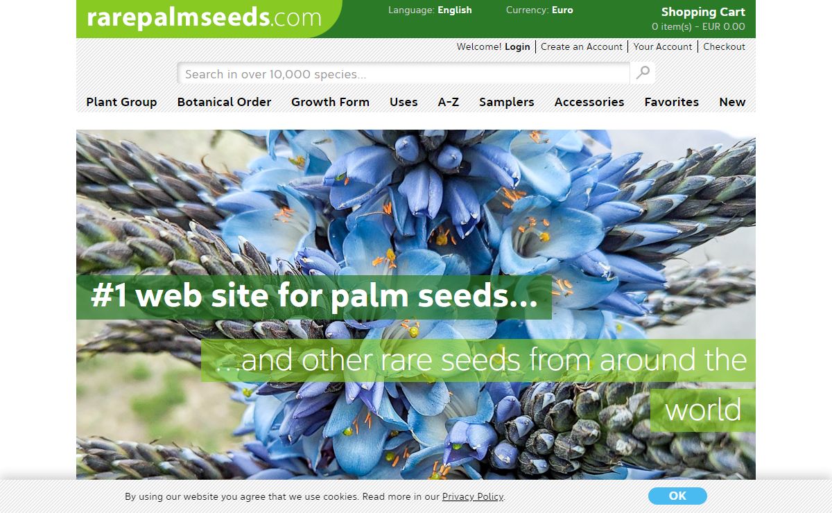 Buy Palm Seeds and Other Rare Seeds at rarepalmseeds.com