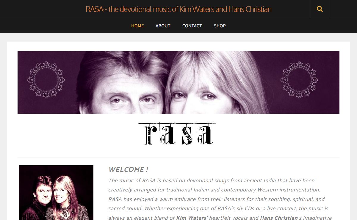 RASA~ the devotional music of Kim Waters and Hans Christian - RASA