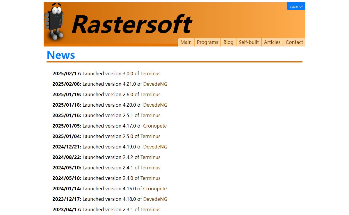 Raster's personal web
