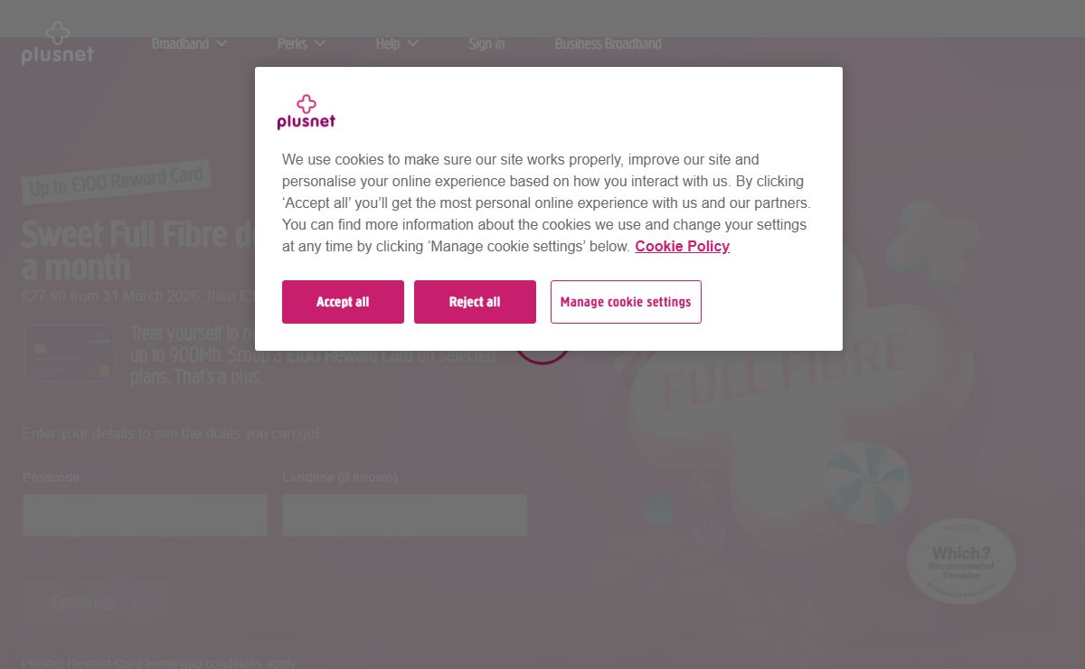 Multi-Award Winner 2025 with Ultrafast Full Fibre Deals | Plusnet