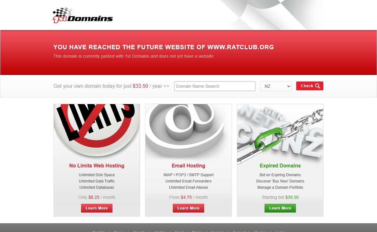 www.ratclub.org - 1st Domains