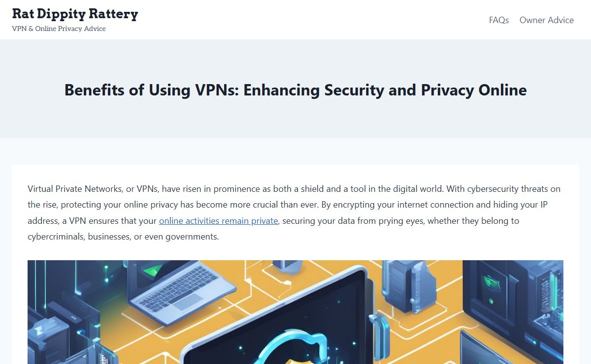 VPN & Online Privacy Advice - Rat Dippity Rattery