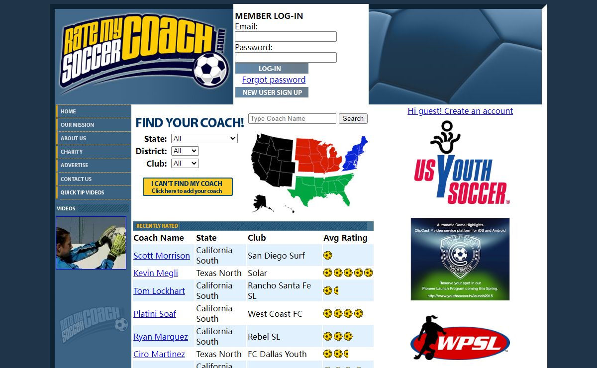 : Rate My Soccer Coach :