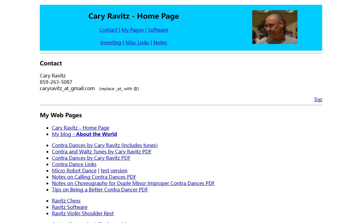 Cary Ravitz - Home Page