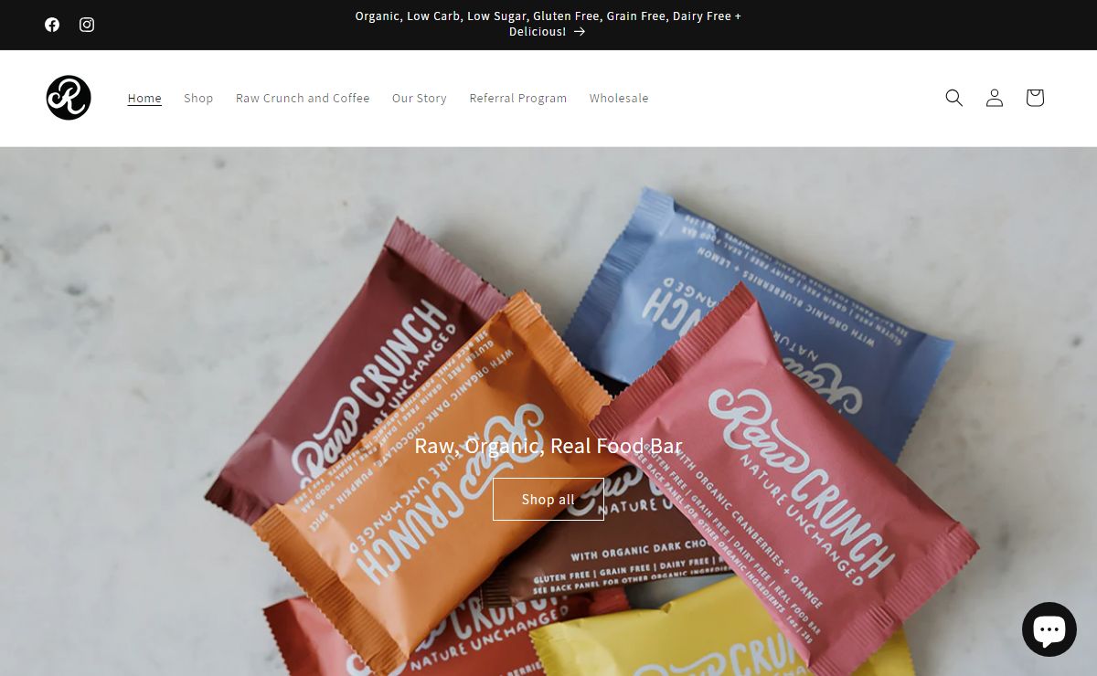 Raw Crunch and Coffee® – Raw Crunch®bar