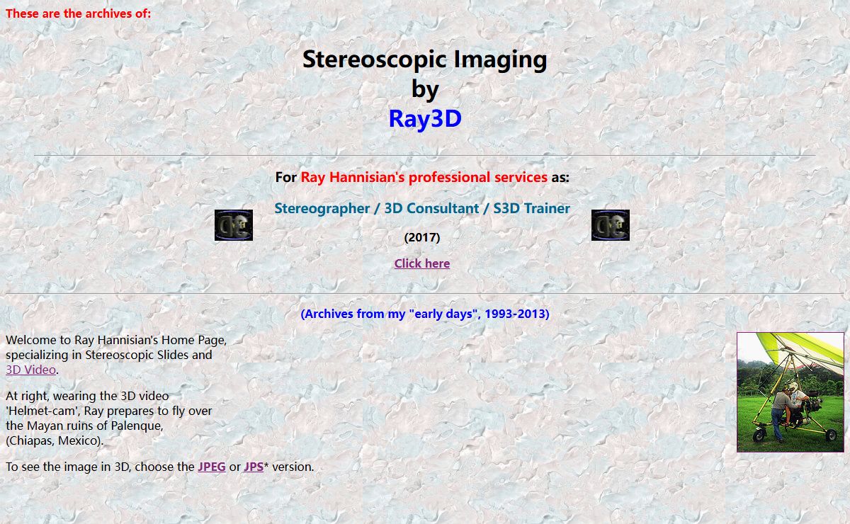 Ray3D - Stereoscopic Imaging, 3D photo and video production