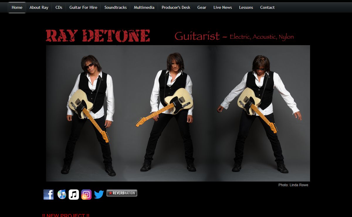 Ray DeTone - Guitarist Composer Producer - raydetone.com