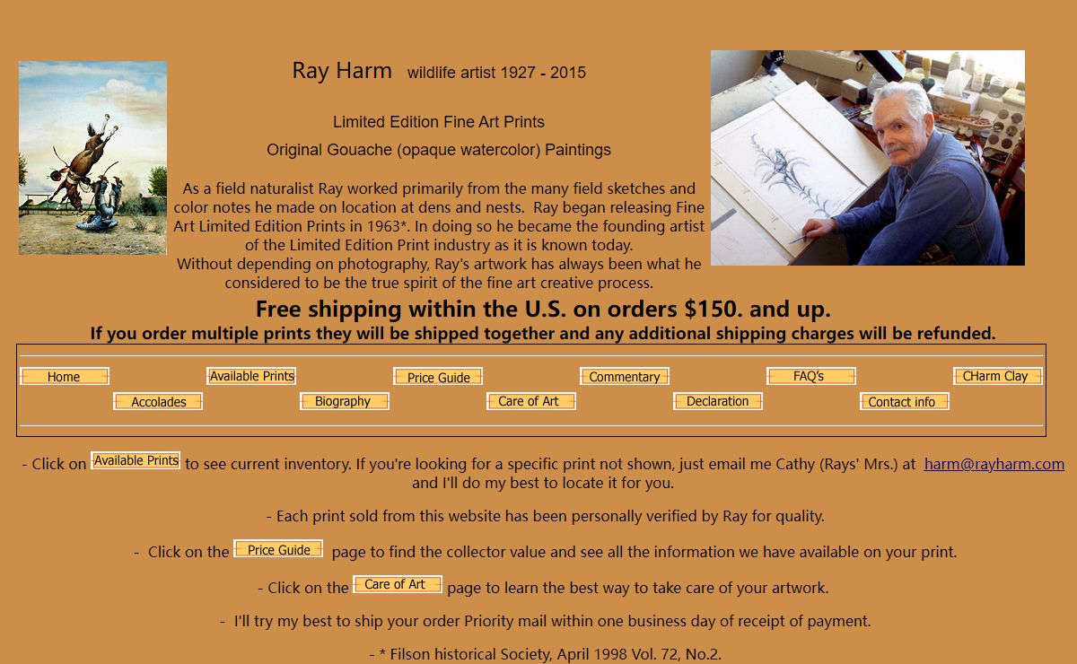 Ray Harm Home Page