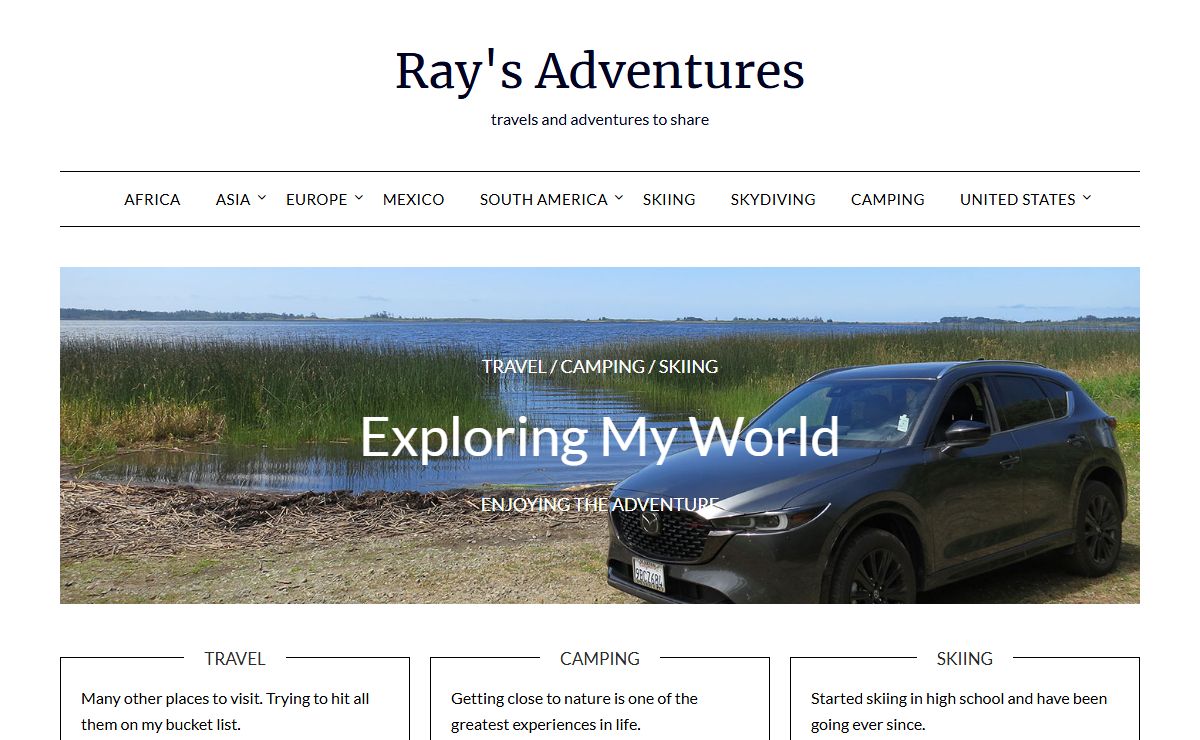 Ray's Adventures - travels and adventures to share