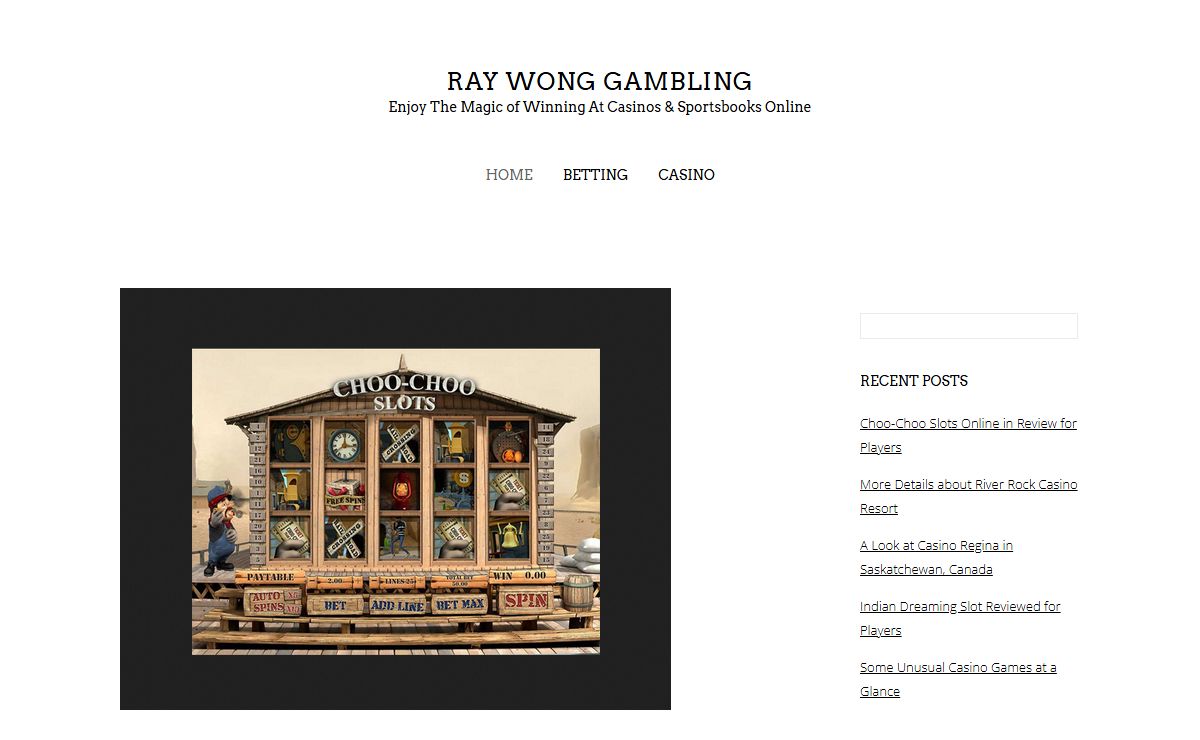Ray Wong Gambling - Enjoy The Magic of Winning At Casinos & Sportsbooks Online