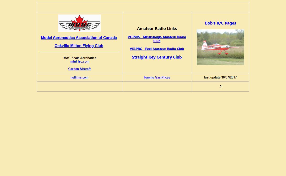 Home Page of an R/C Flier