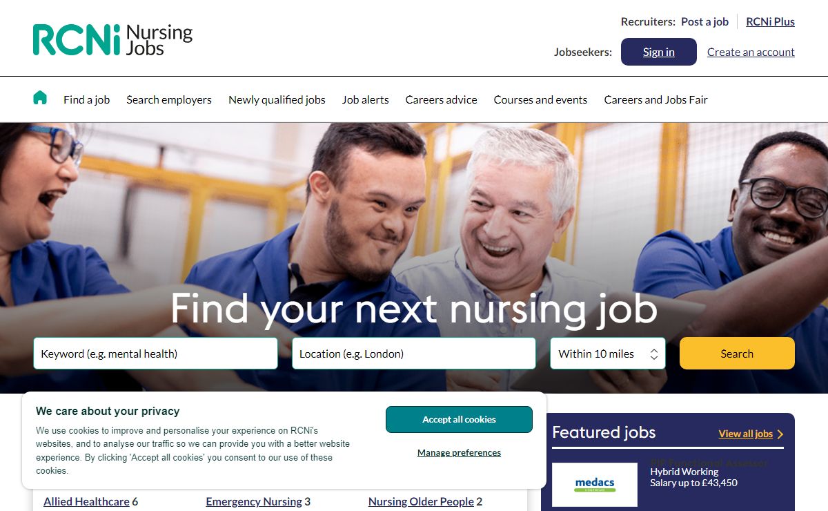 RCNi Nursing Jobs | jobs | Choose from 439 live vacancies