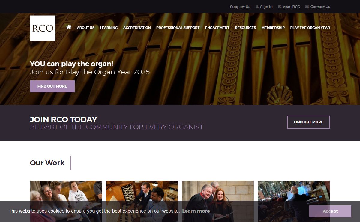Royal College of Organists | Organ Courses | Organ Classes | Organ Teachers | Organ Lessons