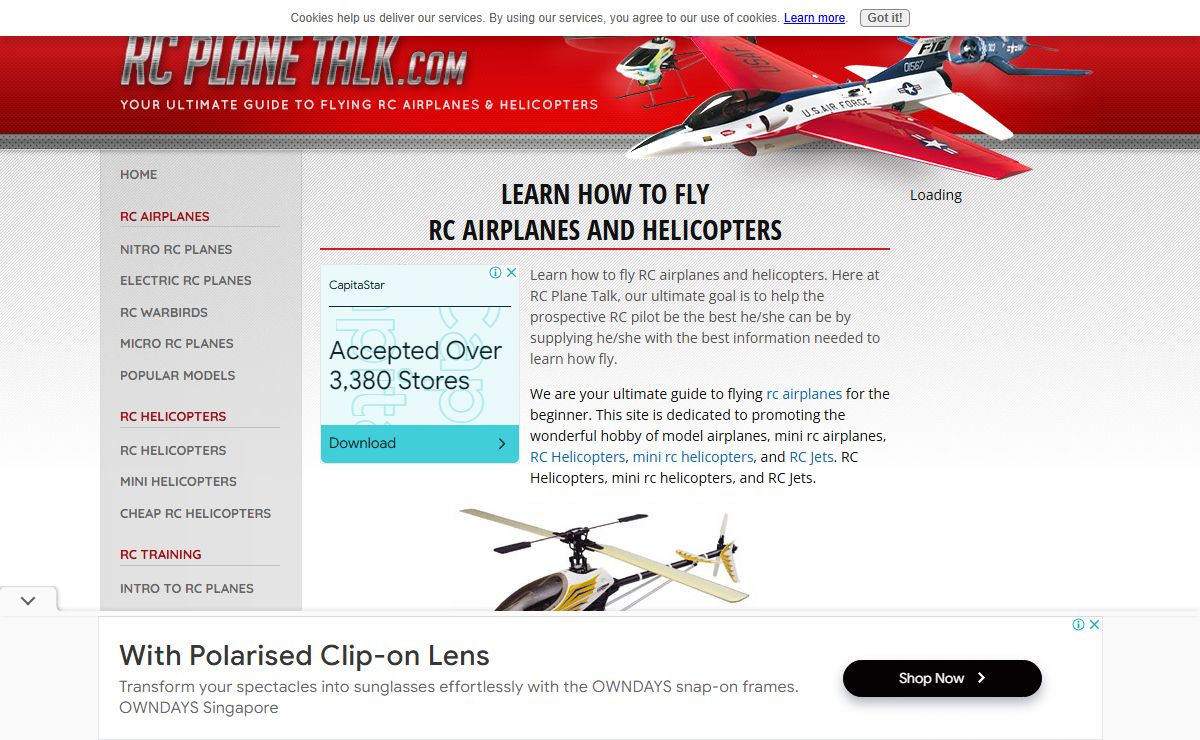 rc airplanes and helicopters