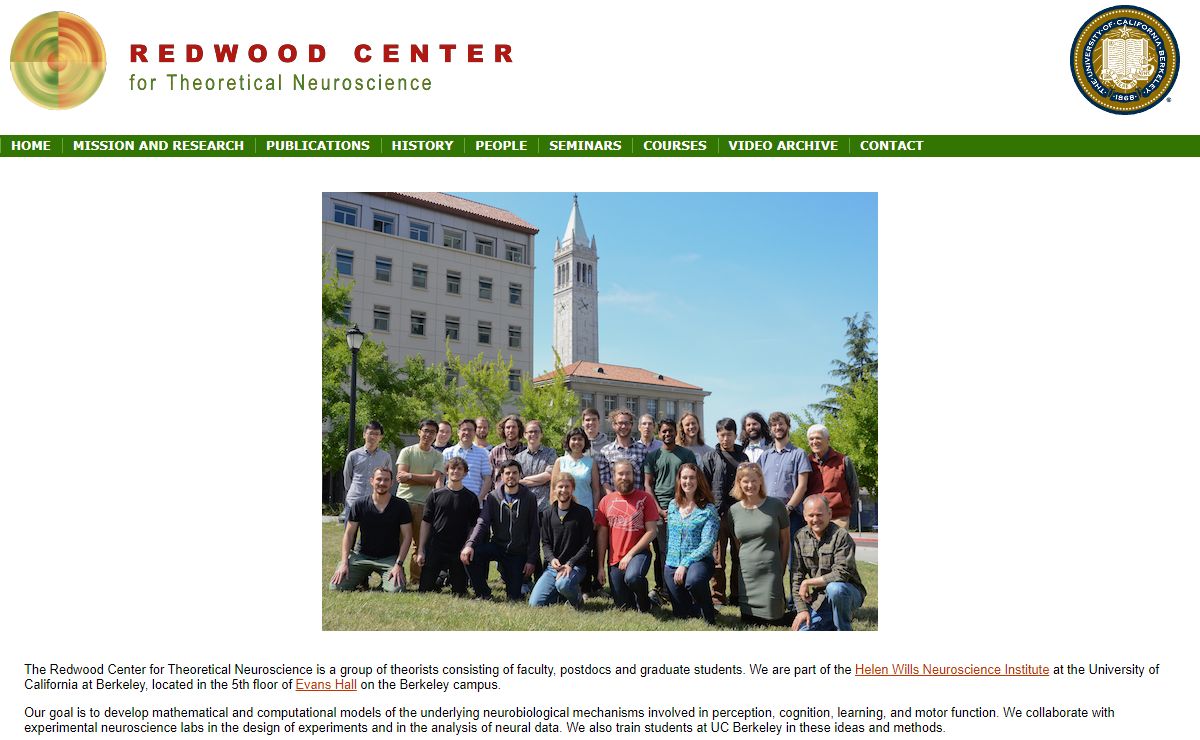 Redwood Center for Theoretical Neuroscience