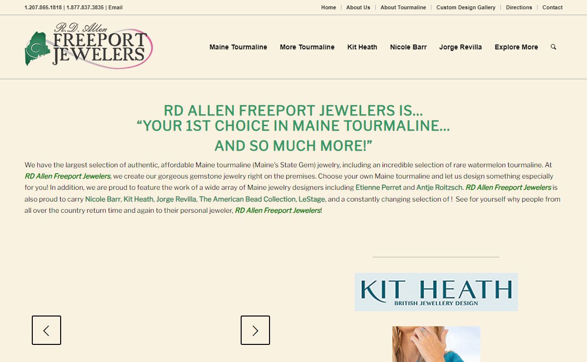 Maine Watermelon Tourmaline - RD Allen Freeport Jewelers
