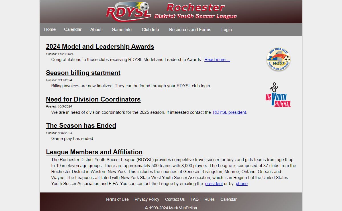 RDYSL: Rochester District Youth Soccer League Official Website