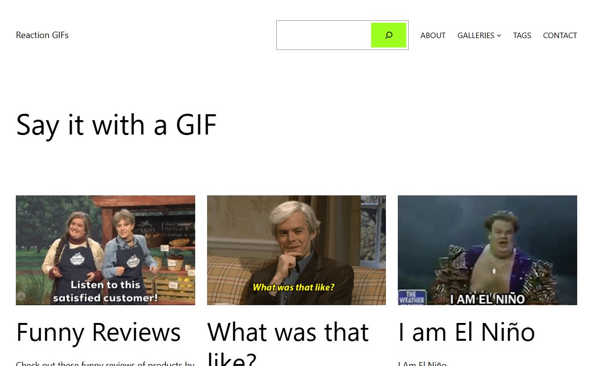 Reaction GIFs – Say it with a GIF!