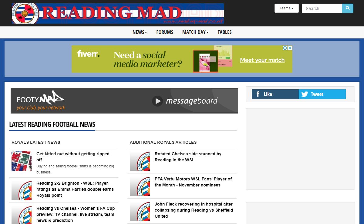 Reading News - Royals Mad