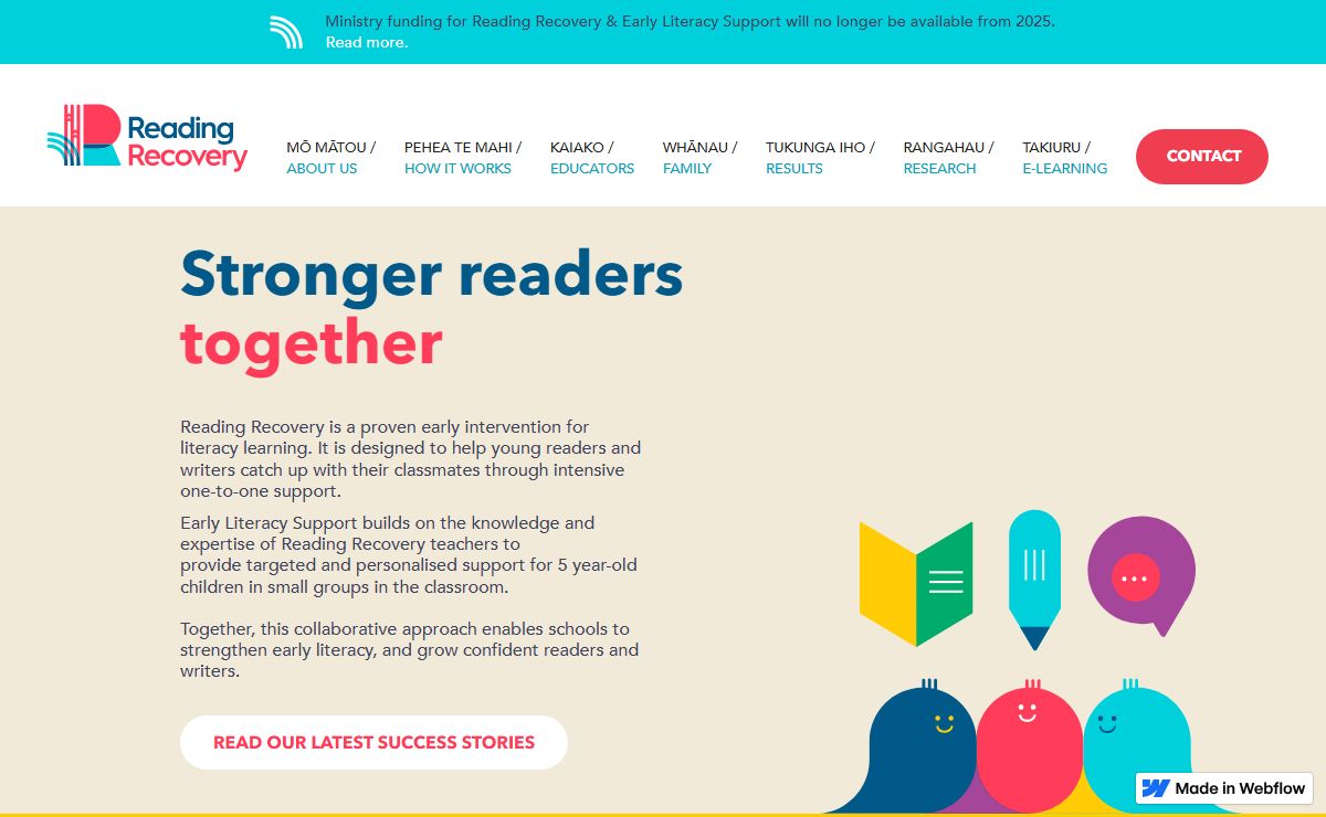 Reading Recovery & Early Literacy Support