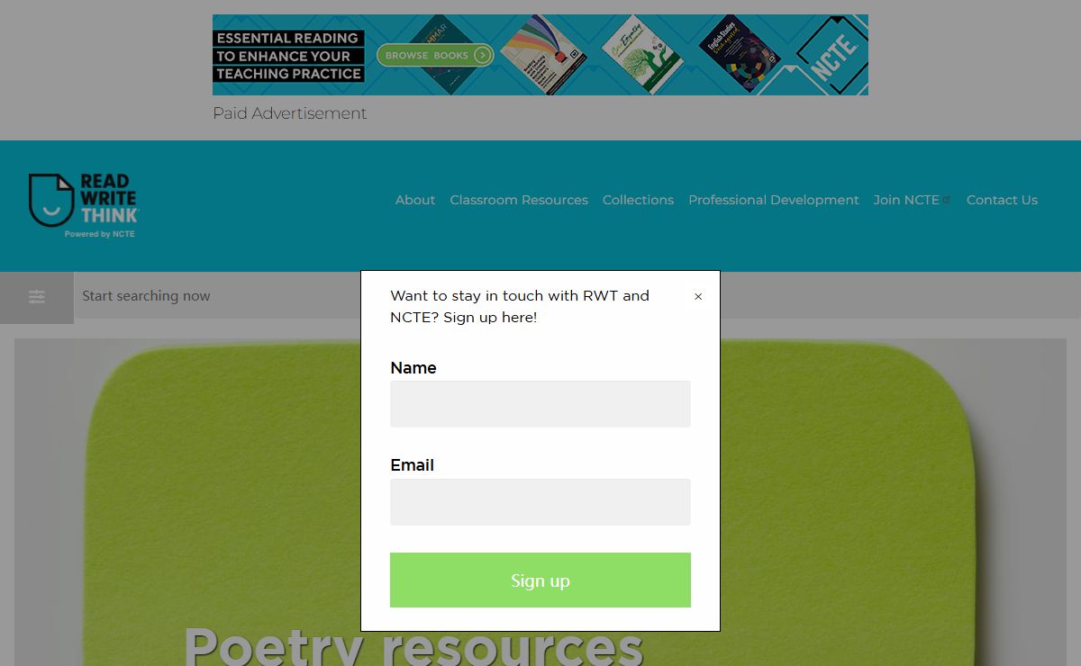 Powered by NCTE | Read Write Think