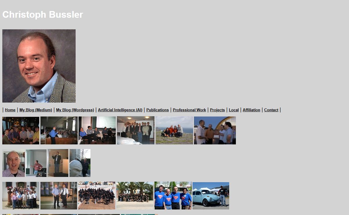 Home Page of Christoph Bussler