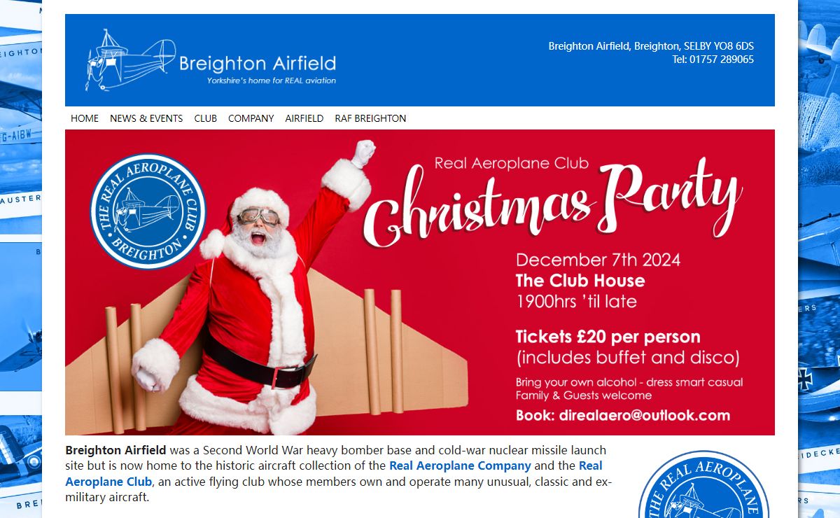 The Real Aeroplane Club - Breighton Airfield