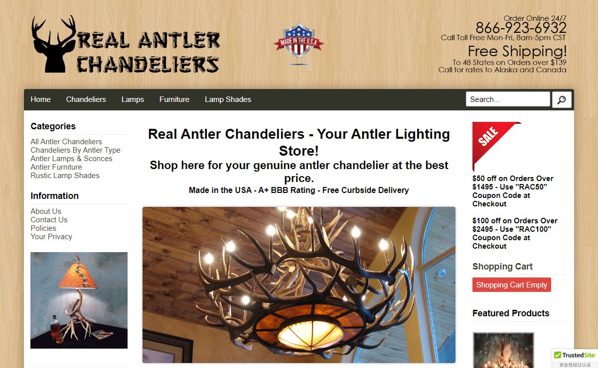 Antler Chandelier | Antler Lighting | Deer | Elk | Moose