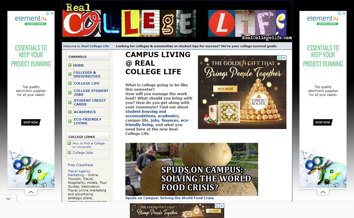 Real College Life - Student Jobs & Employment, University Study & Eco Friendly Tips