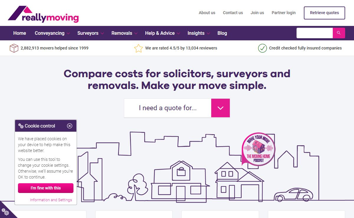 Compare quotes for moving house | reallymoving.com