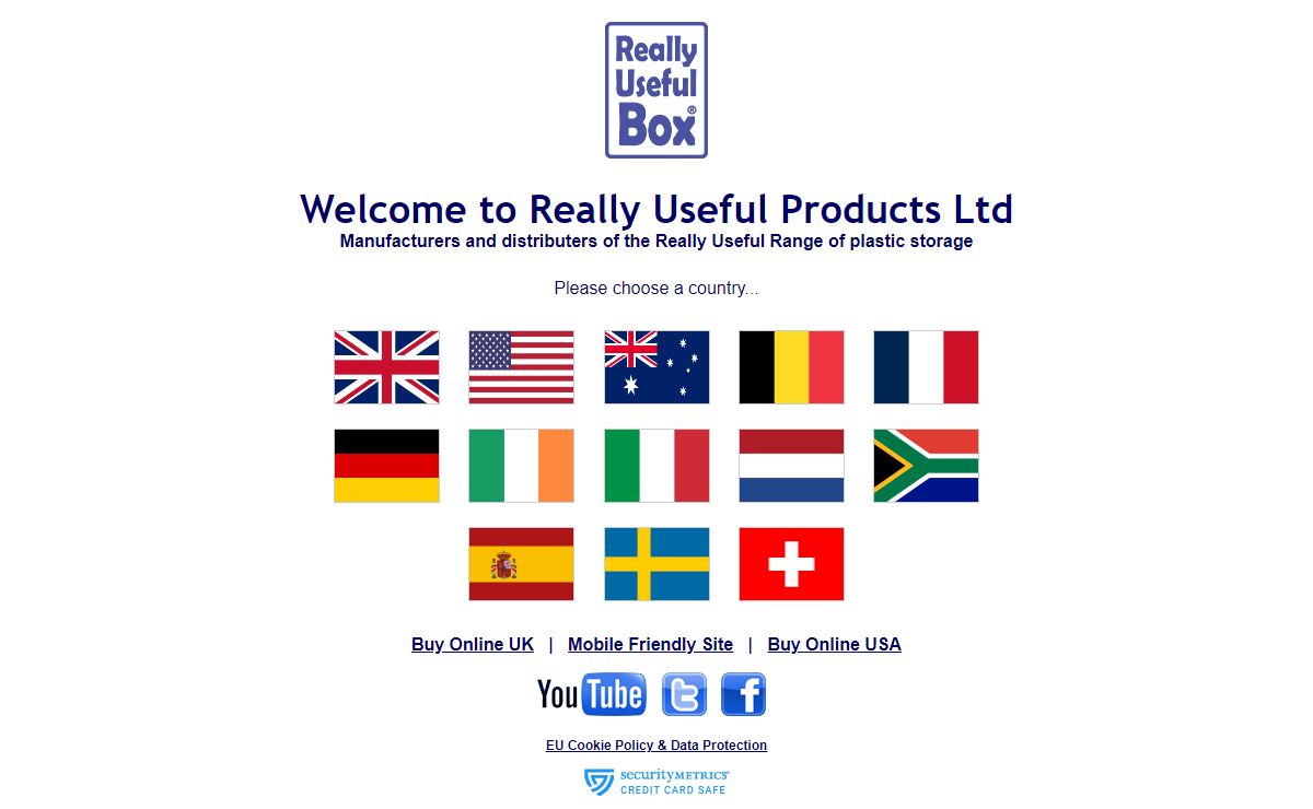 Really Useful Products Ltd - Select country