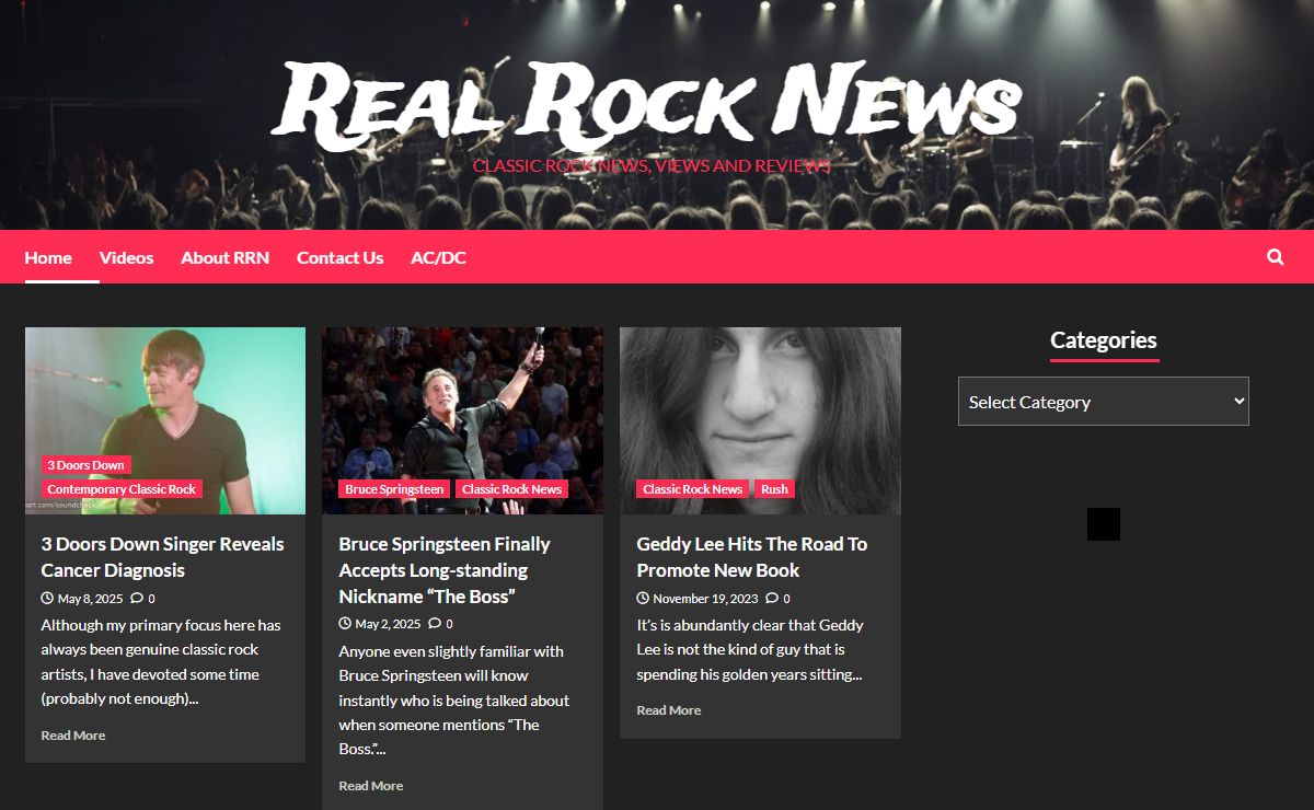 Real Rock News – Classic Rock News, Views and Reviews