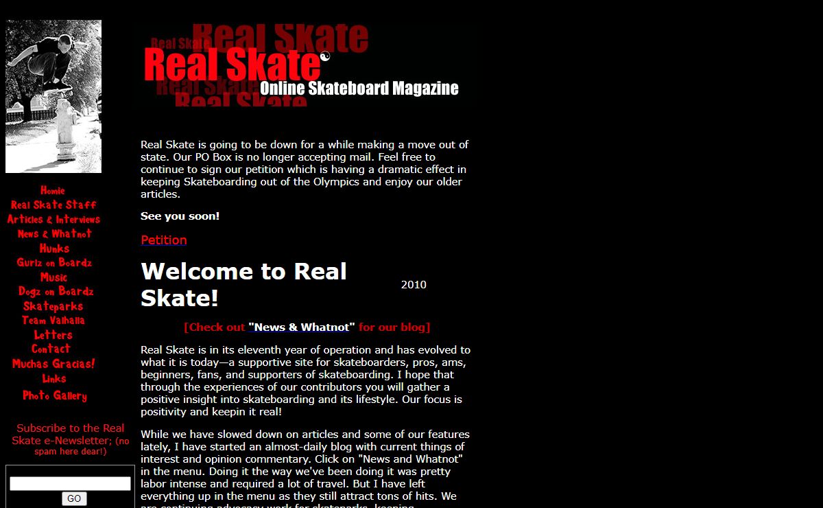 Real Skate Online Skateboard Magazine