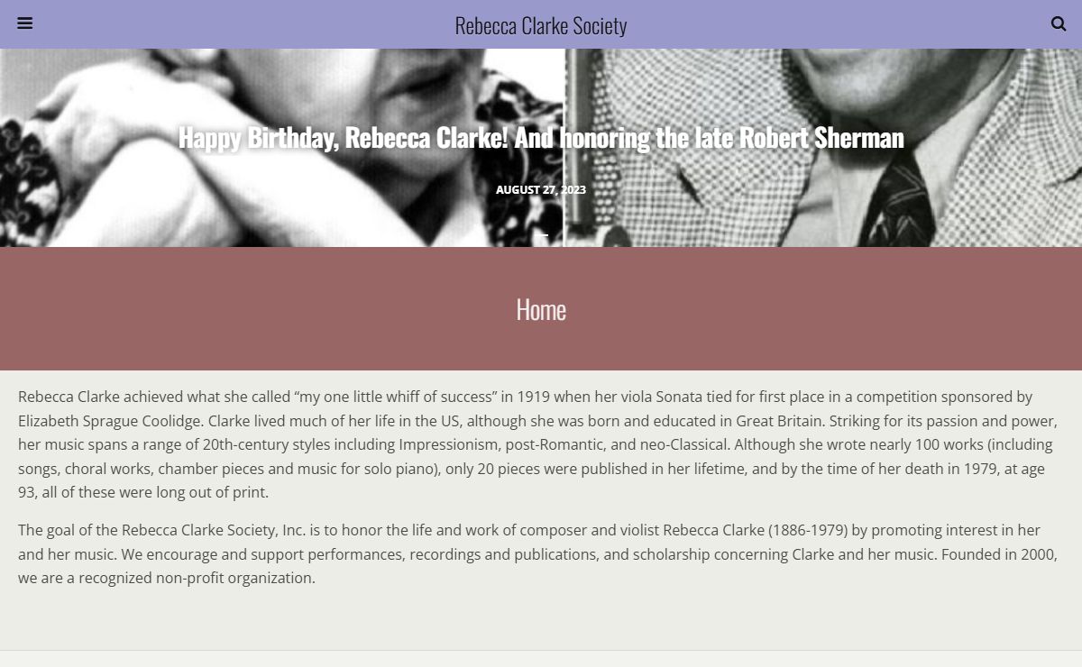 Rebecca Clarke Society