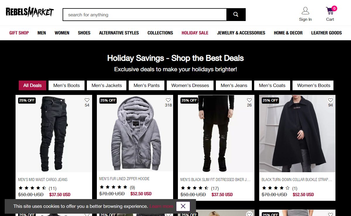 RebelsMarket: Your Destination for Alternative, Goth, Emo, and Punk
