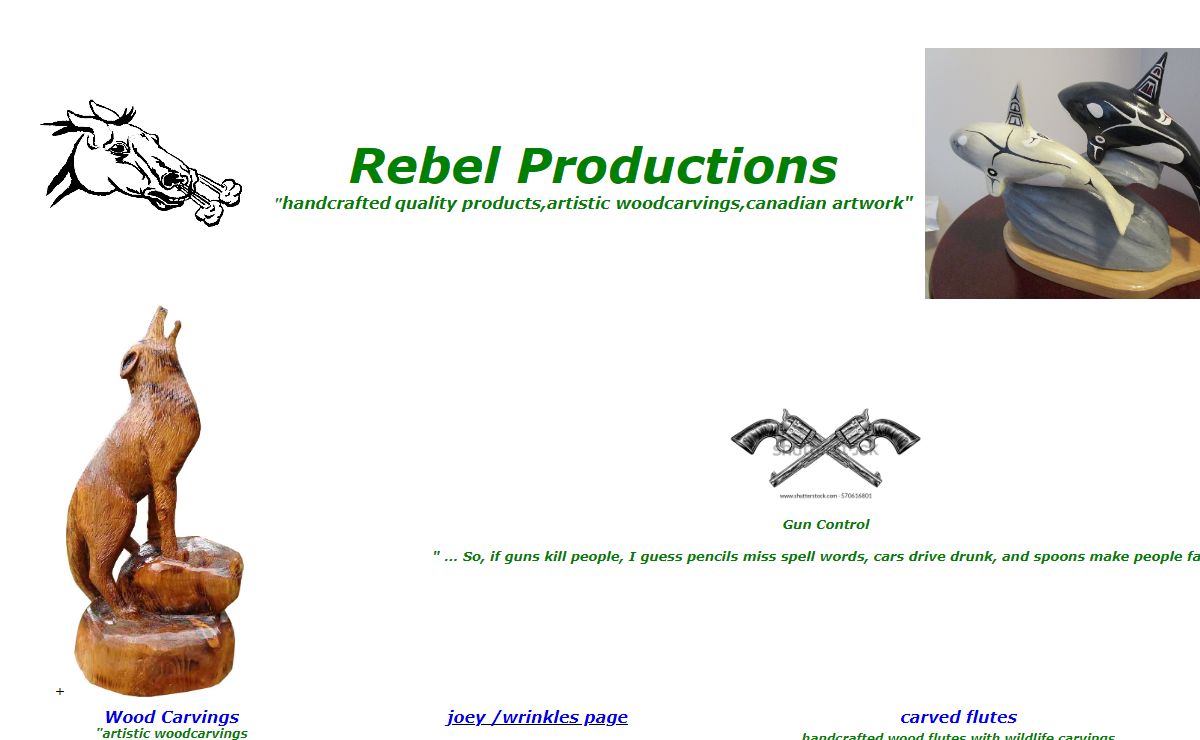 Rebel Productions...art and crafts, mountain man knives