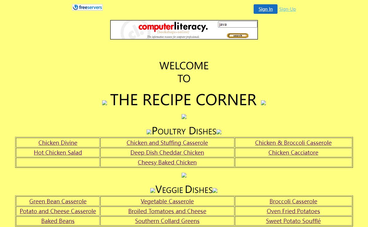 The Recipe Corner