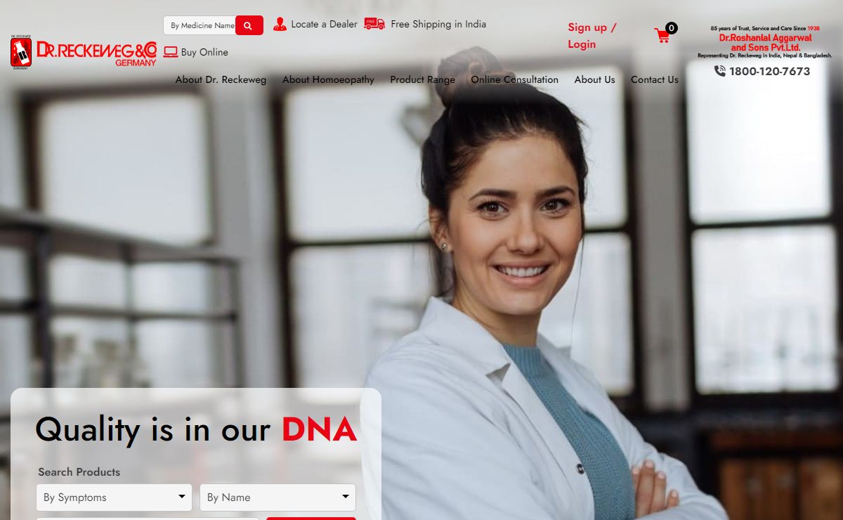 Reckeweg India- Buy Homeopathic Medicine Online India, Buy Homeopathic Products Online India