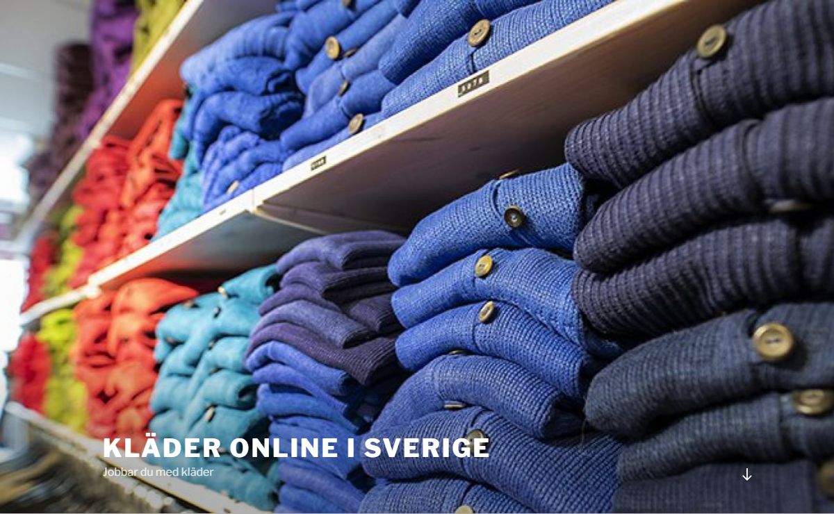 Kläder online i sverige - Jobbar du med kläder