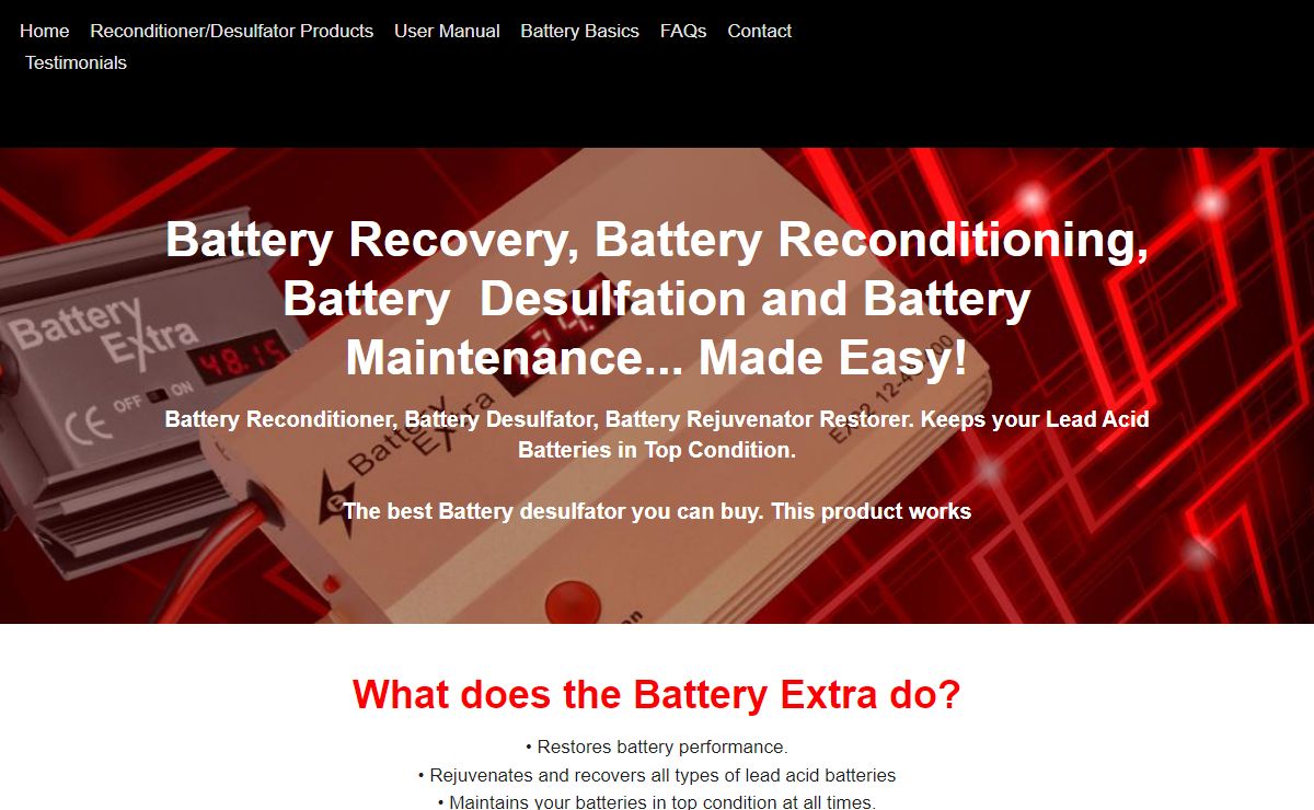 Best Selling Battery Reconditioner Rejuvinator Desulfator