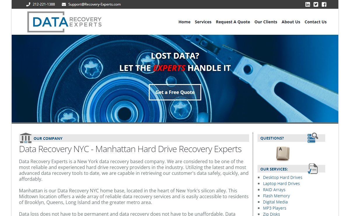 Data Recovery New York - NYC Hard Drive Recovery Experts