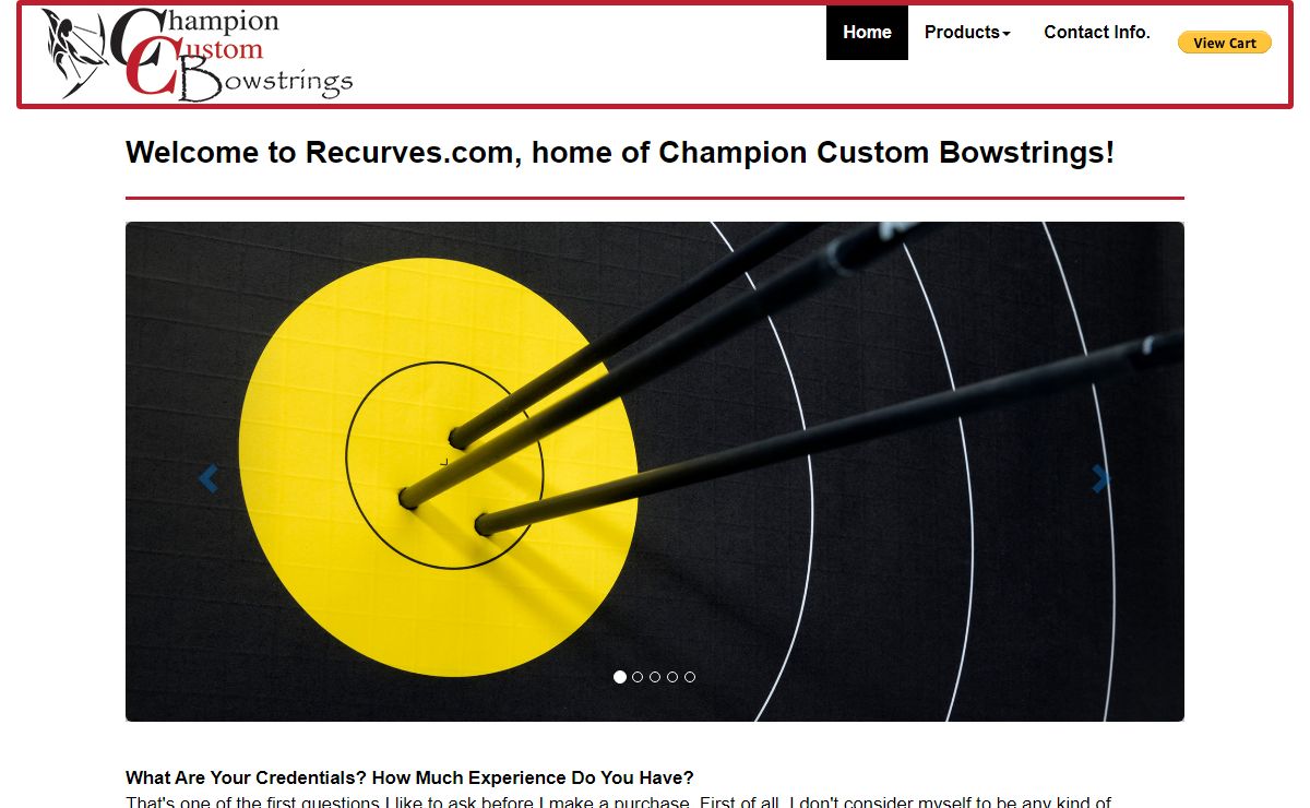 Champion Custom Bowstrings.