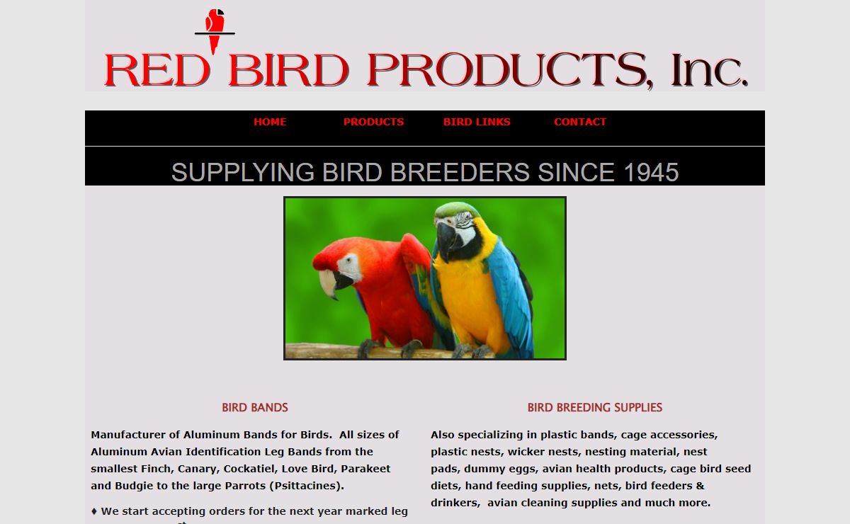 Bird Bands|Bird Breeding Supplies|Red Bird Products