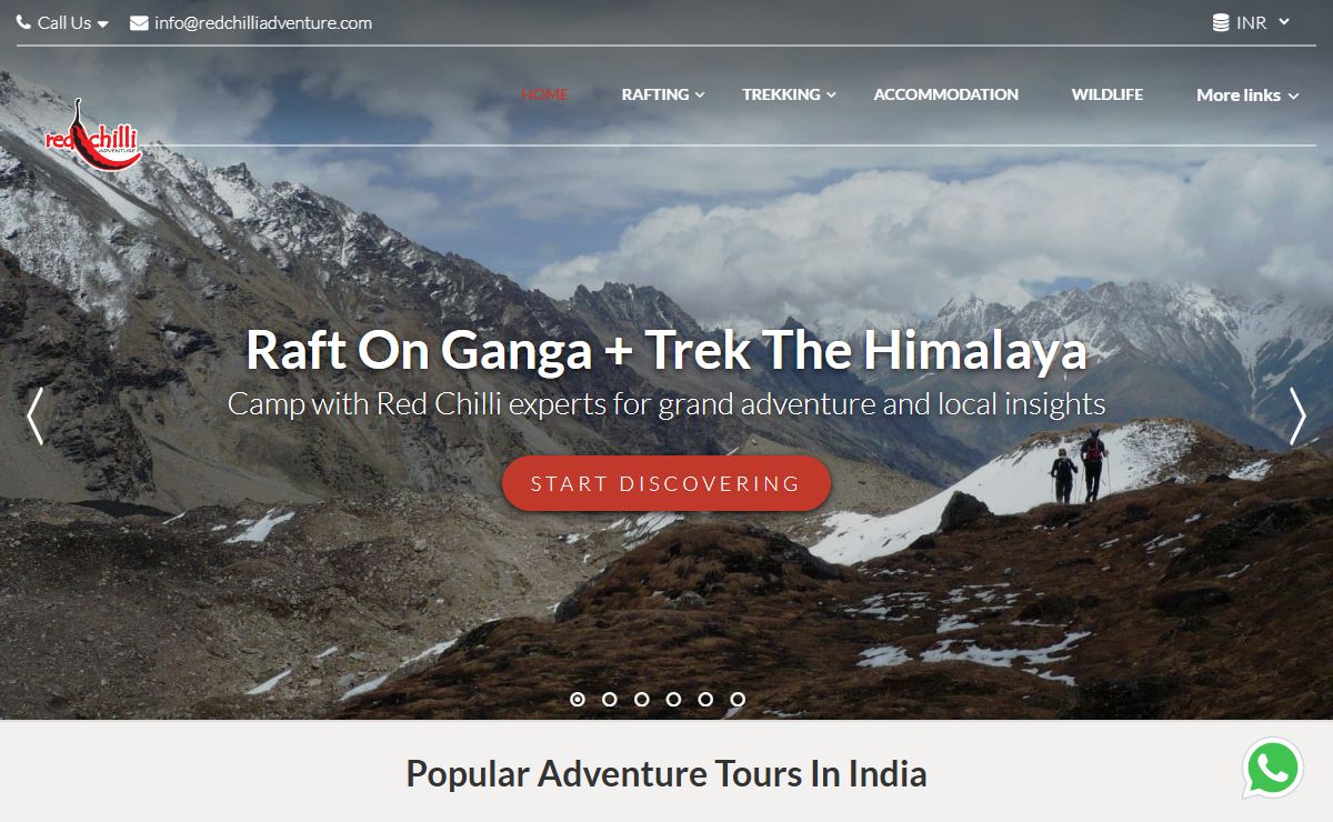 Adventure Tours and Travel Agency in India - Red Chilli Adventure