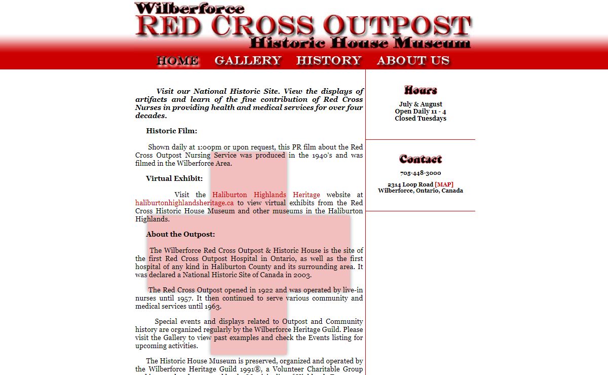 Wilberforce Red Cross Outpost