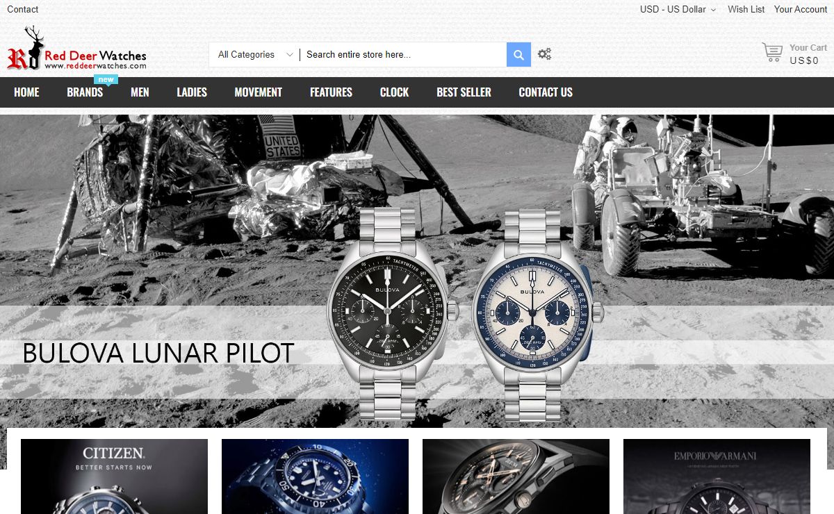 Buy Watches for Sale Online Shop - Red Deer Watches