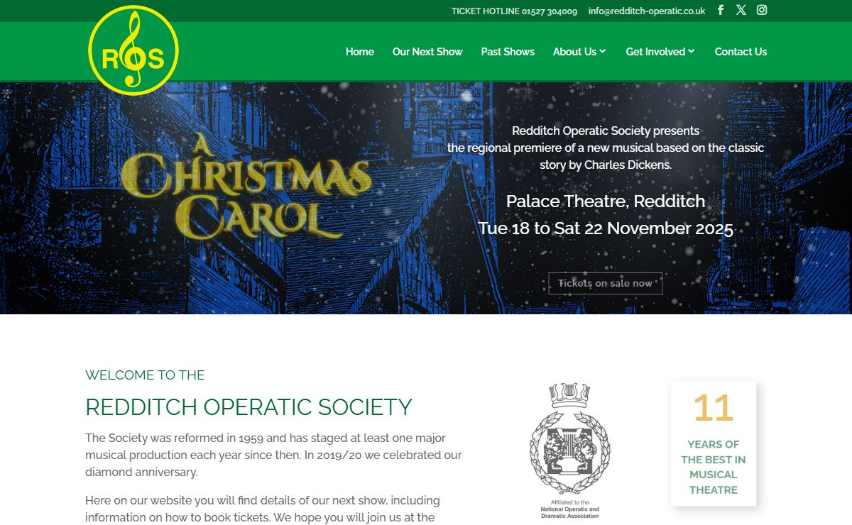 Redditch Operatic Society | Bringing you the very best in Musical Theatre