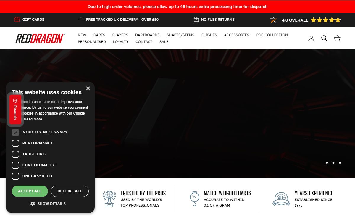 Buy Darts & Dartboards Online | Red Dragon Darts