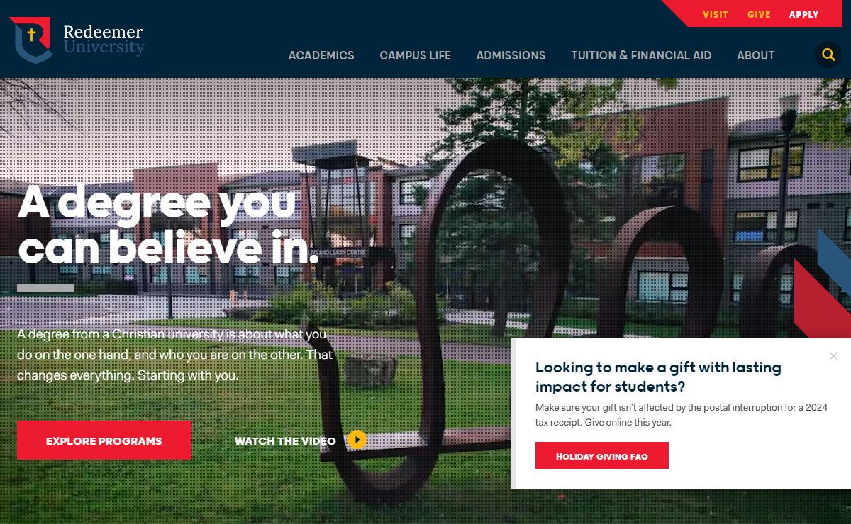 Redeemer University | A Christian University in Hamilton, ON, Canada