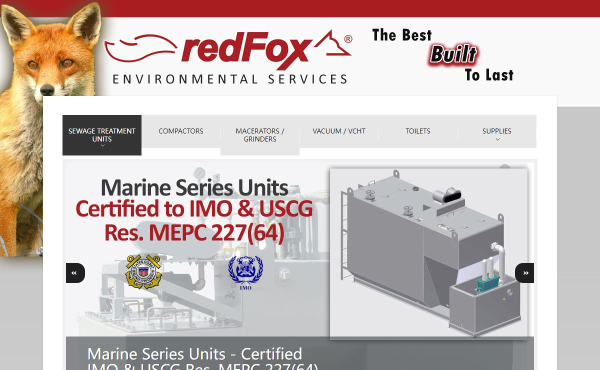 Redfox Environmental | Marine Sewage Treatment Units | Wastewater Treatment |